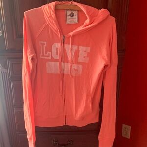PINK Victoria's Secret Coral Hoodie